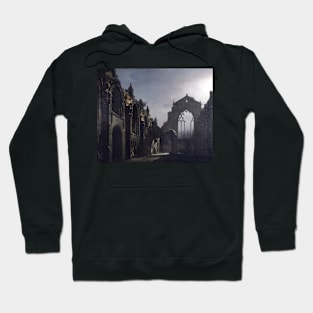 The Ruins of Holyrood Chapel by Louis Daguerre Hoodie